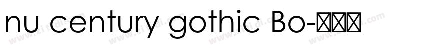 nu century gothic Bo字体转换